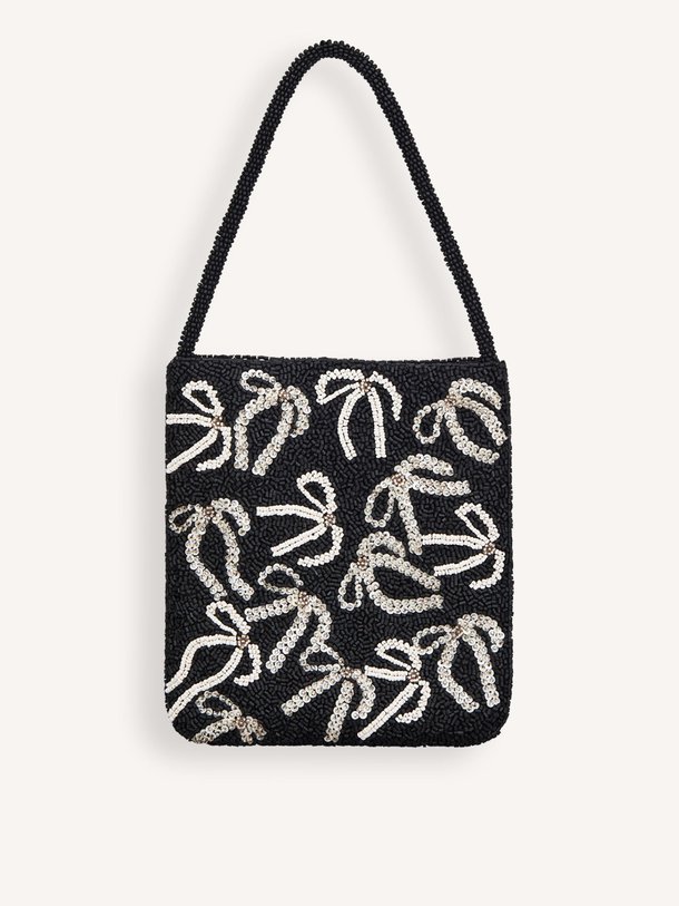 Ontdek de Bow Nyra geweven handtas met kralen van Becksondergaard in de kleur zwart bij Orangebag. Op werkdagen voor 21:45 besteld, morgen in huis.