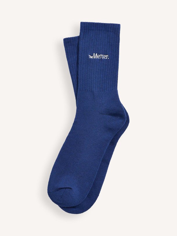 Ontdek de Katoenmix sokken van Mercer Amsterdam in de kleur Blauw bij Orangebag. Op werkdagen voor 21:45 besteld, morgen in huis.
