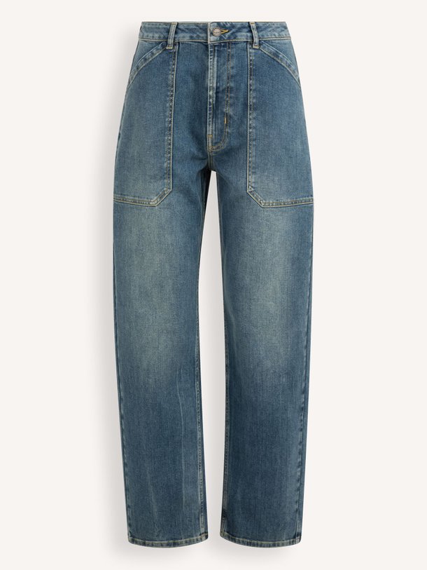 Ontdek de High waist barrel fit stretch jeans van Yaya in de kleur Blauw bij Orangebag. Op werkdagen voor 21:45 besteld, morgen in huis.