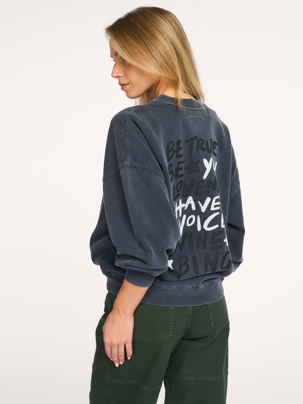 Ontdek de Miles katoenen sweater met logo van Anine Bing in de kleur Zwart bij Orangebag. Op werkdagen voor 21:45 besteld, morgen in huis.