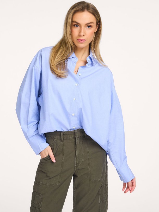 Ontdek de Katoenen blouse van Closed in de kleur Blauw bij Orangebag. Op werkdagen voor 21:45 besteld, morgen in huis.
