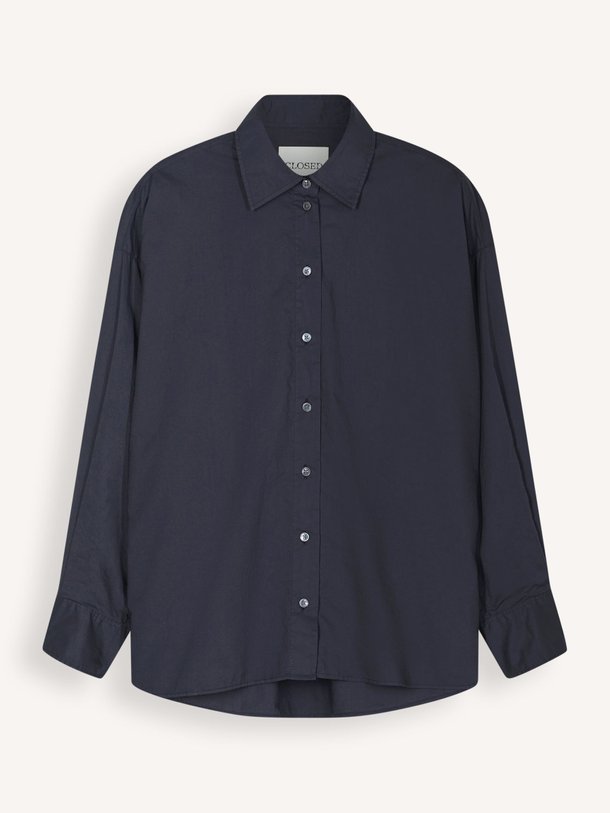 Ontdek de Katoenen blouse van Closed in de kleur Donkerblauw bij Orangebag. Op werkdagen voor 21:45 besteld, morgen in huis.