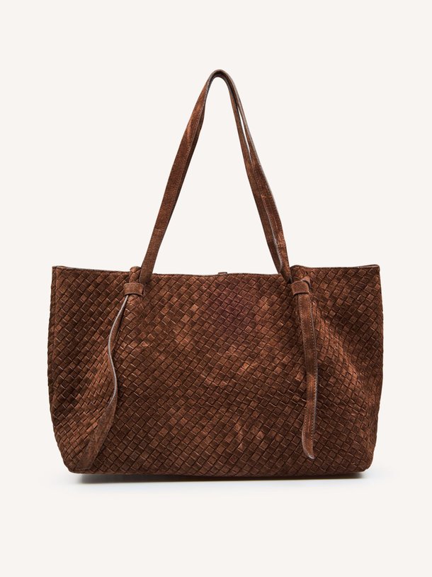 Ontdek de Liandra suède gevlochten schoudertas van Studio AR in de kleur Donkerbruin bij Orangebag. Op werkdagen voor 21:45 besteld, morgen in huis.