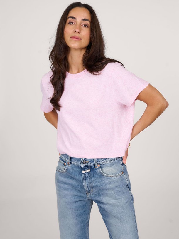 Ontdek de Ypawood katoenmix super soft gemêleerde top van American Vintage in de kleur lichtroze bij Orangebag. Op werkdagen voor 21:45 besteld, morgen in huis.