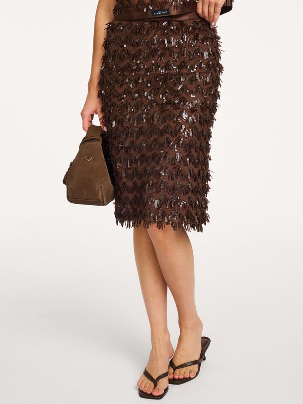 Ontdek de Haute L'Amitié Limone Pencil Skirt bij Orangebag. Een elegante kokerrok met unieke textuur en een prachtige pasvorm voor een stijlvolle look.