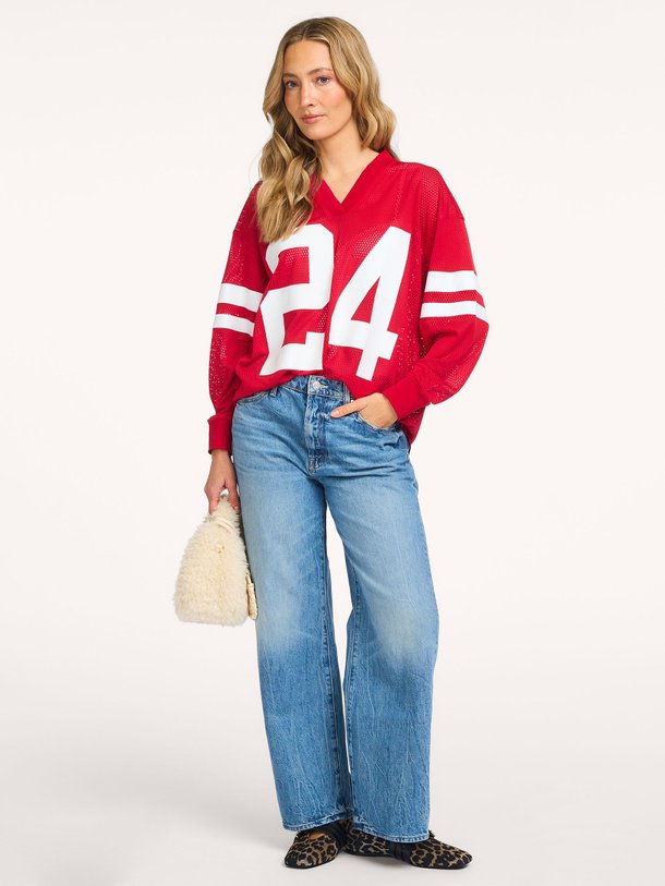 Ontdek de Drift Number geweven opengewerkte top met print van Haute L'Amitié in de kleur Rood bij Orangebag. Op werkdagen voor 21:45 besteld, morgen in huis.