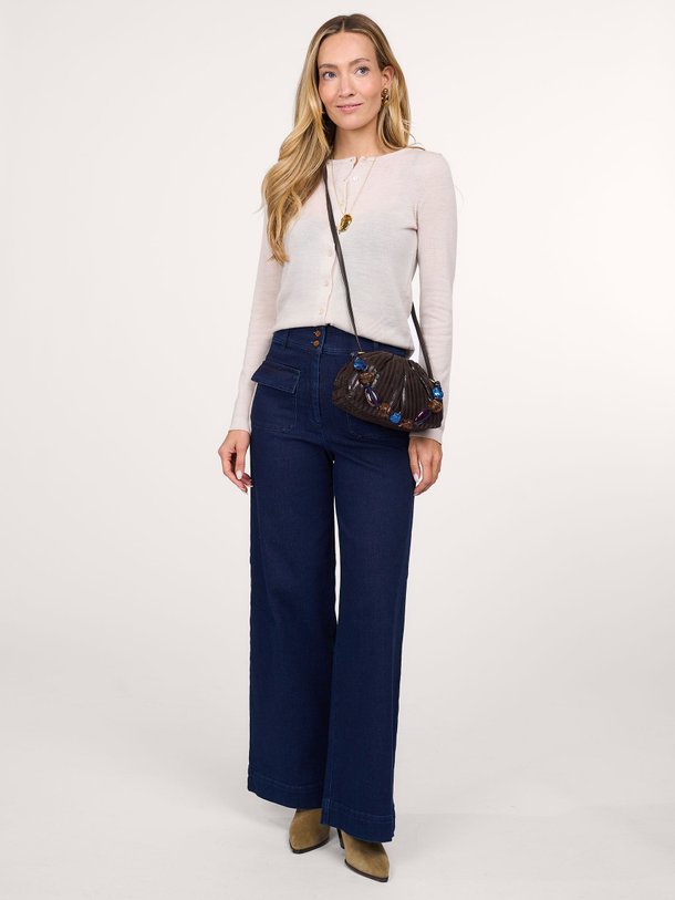Ontdek de Manhattan high waist wide leg jeans van Sessun in de kleur donkerblauw bij Orangebag. Op werkdagen voor 21:45 besteld, morgen in huis.