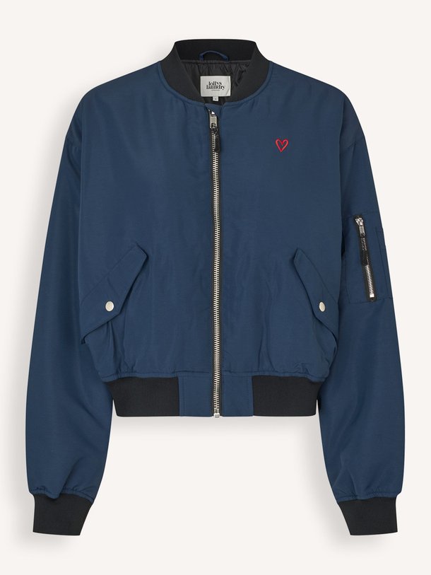 Ontdek de Liw geweven bomerjack van Lollys Laundry in de kleur Donkerblauw bij Orangebag. Op werkdagen voor 21:45 besteld, morgen in huis.