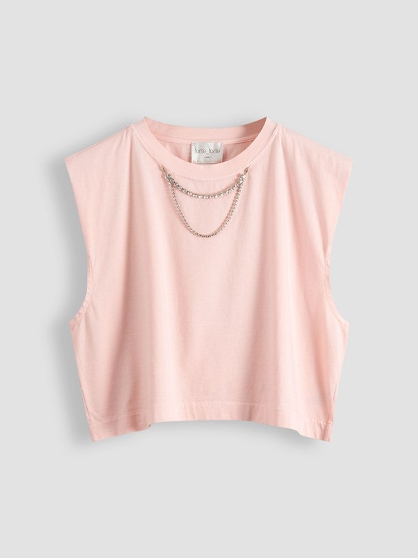 Ontdek de Katoenen top van forte_forte in de kleur lichtroze bij Orangebag. Op werkdagen voor 21:45 besteld, morgen in huis.