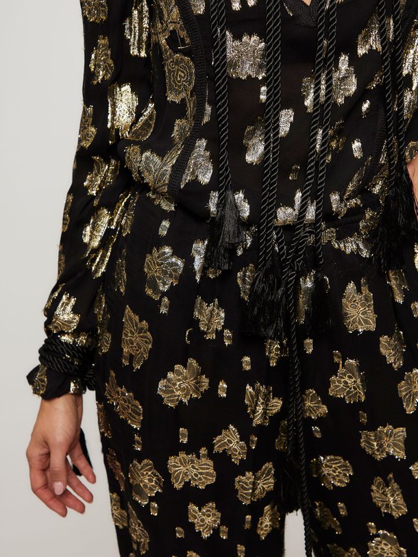 Ontdek de Joggy viscosemix wide leg broek met lurex van Laurence Bras in de kleur zwart bij Orangebag. Op werkdagen voor 21:45 besteld, morgen in huis.