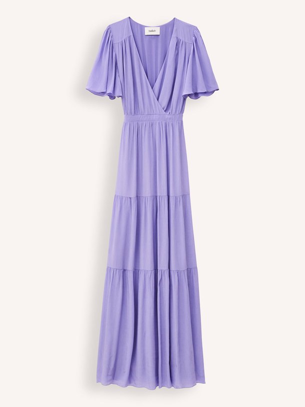 Ontdek de Natalia viscose maxi jurk van ba-sh in de kleur paars bij Orangebag. Op werkdagen voor 21:45 besteld, morgen in huis.
