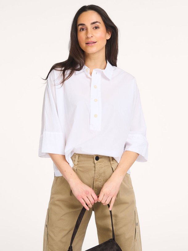 Ontdek de Jodie katoenen top van Sacrécoeur in de kleur Wit bij Orangebag. Op werkdagen voor 21:45 besteld, morgen in huis.