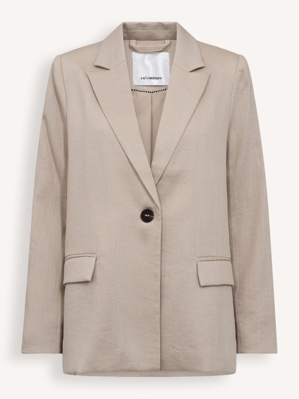 Ontdek de Eva viscosemix blazer van Co'Couture in de kleur zand bij Orangebag. Op werkdagen voor 21:45 besteld, morgen in huis.