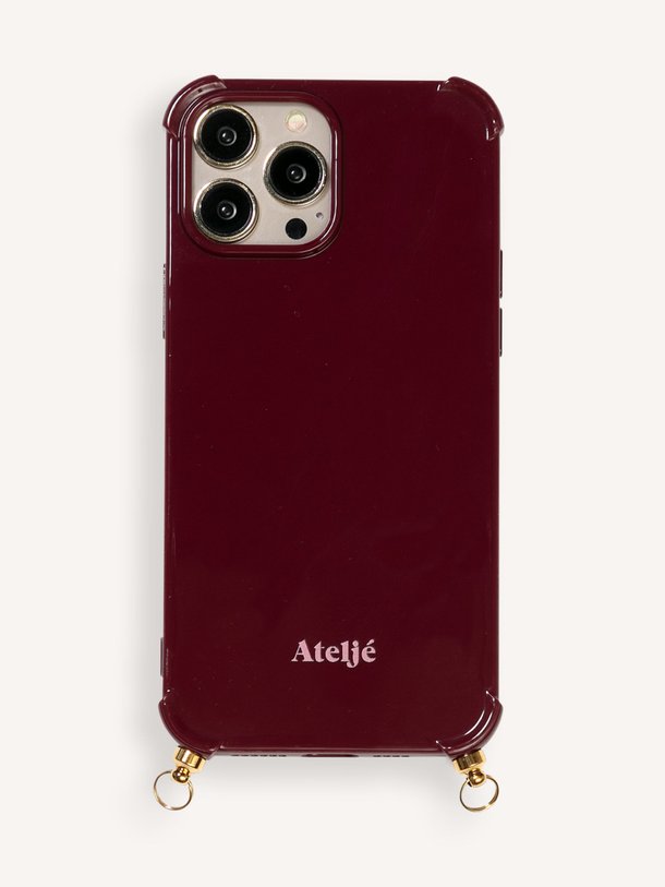 Ontdek de Bold Burgundy Iphone case van Ateljé in de kleur bordeauxrood bij Orangebag. Op werkdagen voor 21:45 besteld, morgen in huis.
