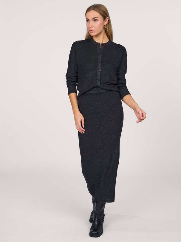 Ontdek de Neo viscosemix rib rok met lurex van Club L`avenir in de kleur zwart bij Orangebag. Op werkdagen voor 21:45 besteld, morgen in huis.