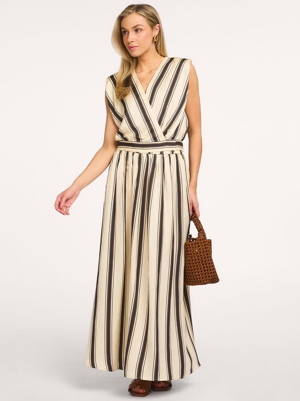 Ontdek de Fidji viscose/linnenmix gestreepte maxi rok van Suncoo in de kleur Crème bij Orangebag. Op werkdagen voor 21:45 besteld, morgen in huis.