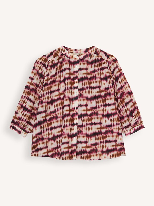 Ontdek de Douwina katoenen tie-dye blouse van La Fee Maraboutee in de kleur Bordeauxrood bij Orangebag. Op werkdagen voor 21:45 besteld, morgen in huis.