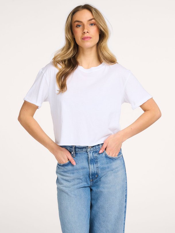 Ontdek de Apoly katoenen T-shirt van American Vintage in de kleur Wit bij Orangebag. Op werkdagen voor 21:45 besteld, morgen in huis.