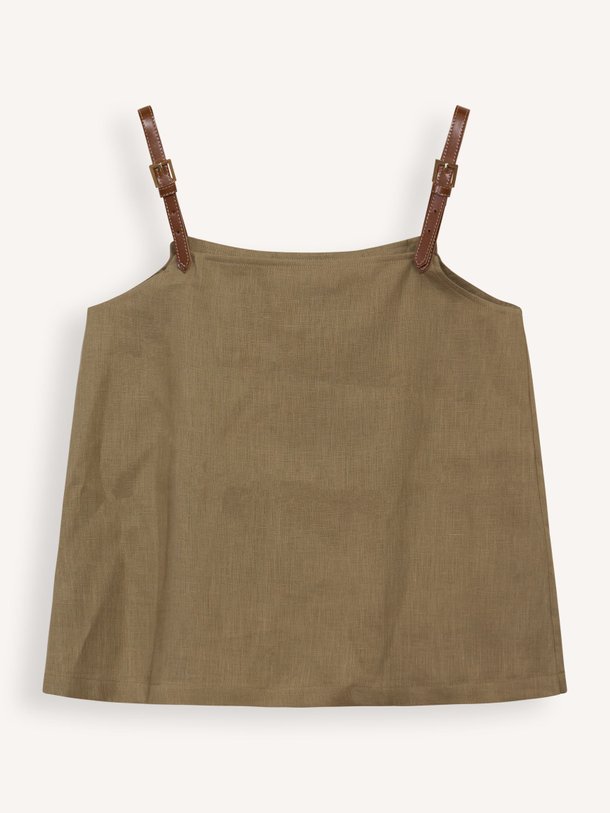 Ontdek de Linnen top van Semicouture in de kleur kaki bij Orangebag. Op werkdagen voor 21:45 besteld, morgen in huis.