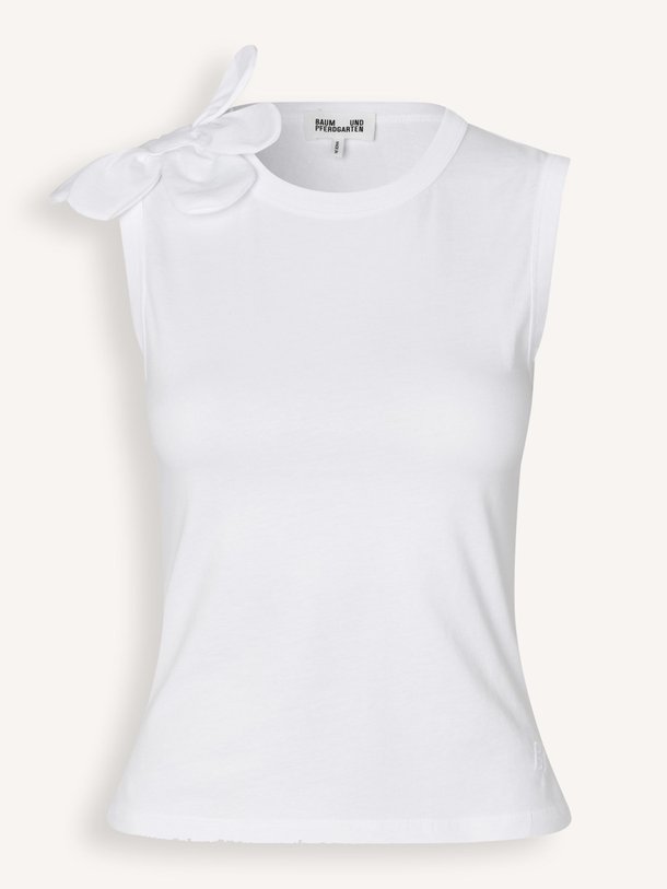 Ontdek de Jone organic cotton top met applicatie van Baum und Pferdgarten in de kleur Wit bij Orangebag. Op werkdagen voor 21:45 besteld, morgen in huis.