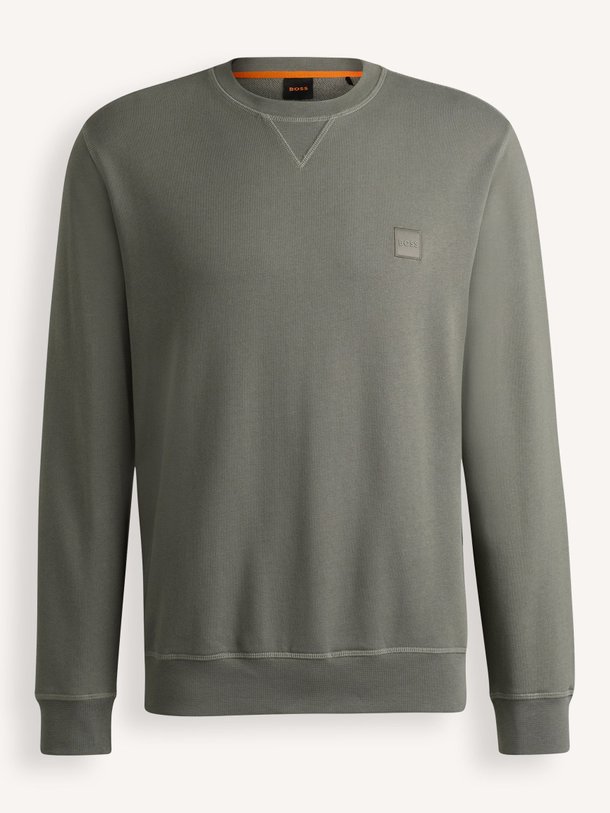 Ontdek de Westart katoenen sweater van Boss in de kleur Grijsgroen bij Orangebag. Op werkdagen voor 21:45 besteld, morgen in huis.