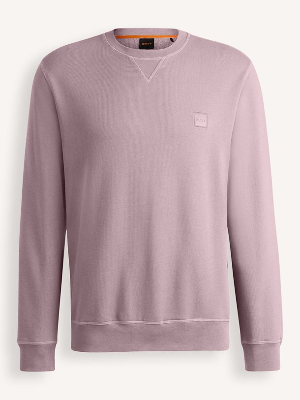 Ontdek de Westart katoenen sweater van Boss in de kleur Mauve bij Orangebag. Op werkdagen voor 21:45 besteld, morgen in huis.