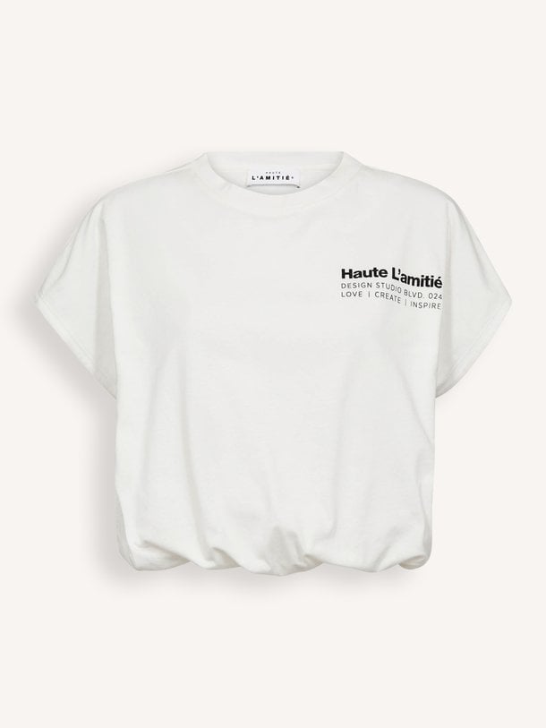 Ontdek de Noma katoenen T-shirt van Haute L'Amitié in de kleur Wit bij Orangebag. Op werkdagen voor 21:45 besteld, morgen in huis.