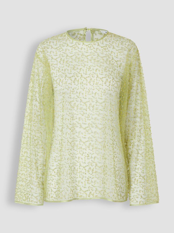 Ontdek de Samally geweven mesh top met pailletten van Samsoe Samsoe in de kleur limegroen bij Orangebag. Op werkdagen voor 21:45 besteld, morgen in huis.