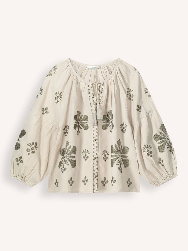Ontdek de Katoen/linnenmix blouse van Summum in de kleur beige bij Orangebag. Op werkdagen voor 21:45 besteld, morgen in huis.