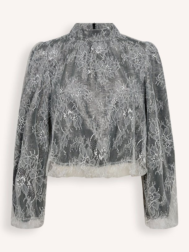 Ontdek de Simili kanten top met lurex van Co'Couture in de kleur wit bij Orangebag. Op werkdagen voor 21:45 besteld, morgen in huis.
