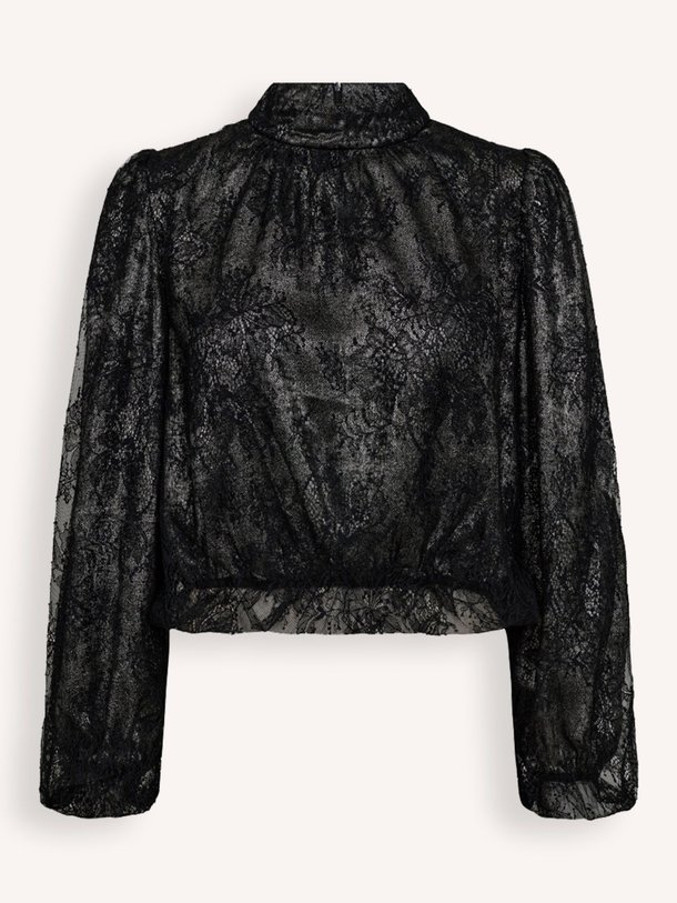 Ontdek de Simili kanten top met lurex van Co'Couture in de kleur zwart bij Orangebag. Op werkdagen voor 21:45 besteld, morgen in huis.