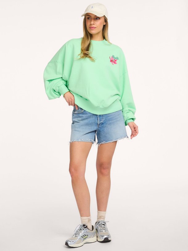 Stieglitz Novia, katoenen sweater met borduursel - Groen Ontdek de Novia, katoenen sweater met borduursel van Stieglitz bij Orangebag. Op werkdagen voor 21:45 besteld, morgen in huis.