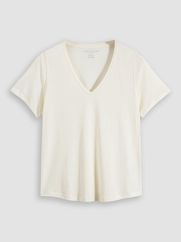 Majestic Filatures M296 Katoenmix Slub Top - Ecru Ontdek de M296 Katoenmix slub top van Majestic Filatures in de kleur ecru bij Orangebag. Op werkdagen voor 21:45 besteld, morgen in huis.