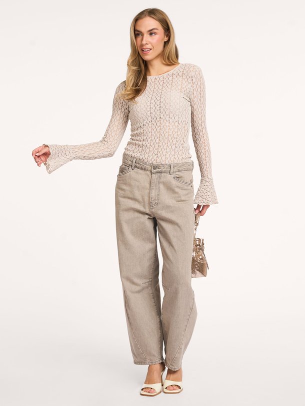 Ontdek de Giva katoenmix kanten top van Dante 6 in de kleur Beige bij Orangebag. Op werkdagen voor 21:45 besteld, morgen in huis.