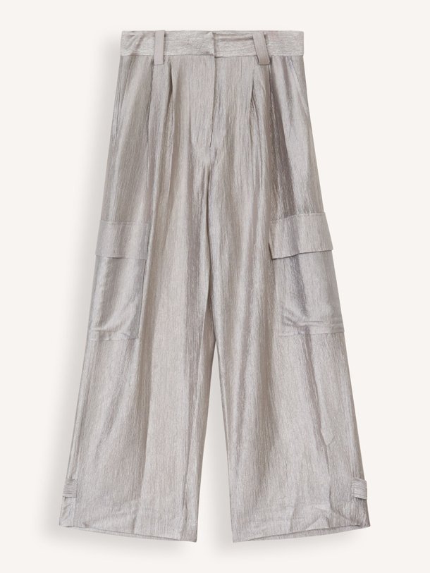 Ontdek de Power geweven glanzende cargo broek van Mes Demoiselles in de kleur taupe bij Orangebag. Op werkdagen voor 21:45 besteld, morgen in huis.