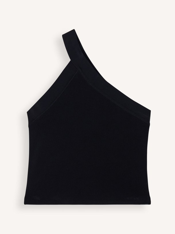 Ontdek de Fethy viscosemix one shoulder rib top van Iro in de kleur zwart bij Orangebag. Op werkdagen voor 21:45 besteld, morgen in huis.