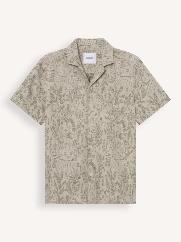 Ontdek de Lesley katoenmix overhemd met dessin van Les Deux in de kleur beige bij Orangebag. Op werkdagen voor 21:45 besteld, morgen in huis.