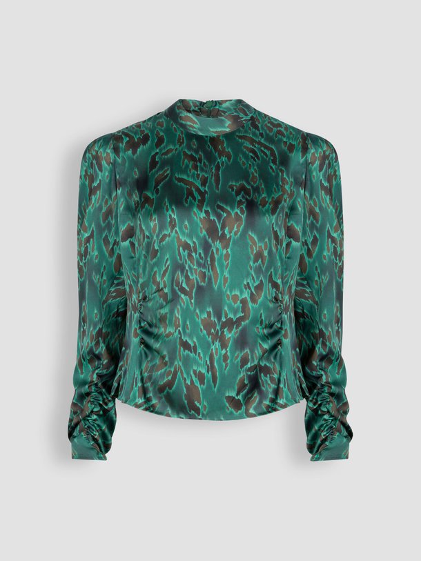 Ontdek de Endora geweven top met dessin van Dante 6 in de kleur groen bij Orangebag. Op werkdagen voor 21:45 besteld, morgen in huis.