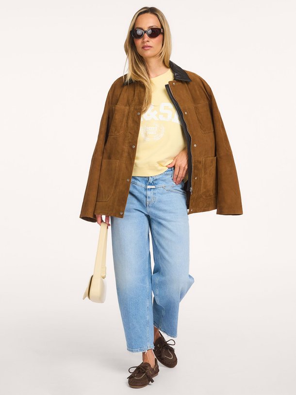 Ontdek de Beata katoenmix sweater top van ba&sh in de kleur Geel bij Orangebag. Op werkdagen voor 21:45 besteld, morgen in huis.