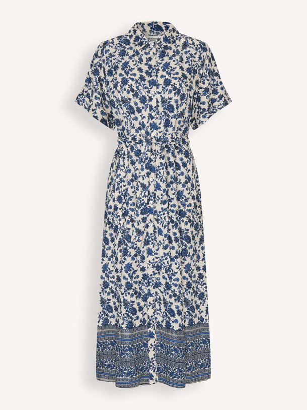 Ontdek de Blake eco vero viscose jurk met print van Lollys Laundry in de kleur Blauw bij Orangebag. Op werkdagen voor 21:45 besteld, morgen in huis.