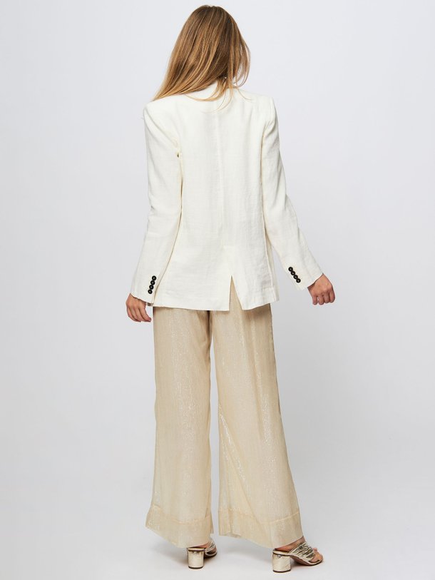 Ontdek de Linnen blazer van forte_forte in de kleur ecru bij Orangebag. Op werkdagen voor 21:45 besteld, morgen in huis.