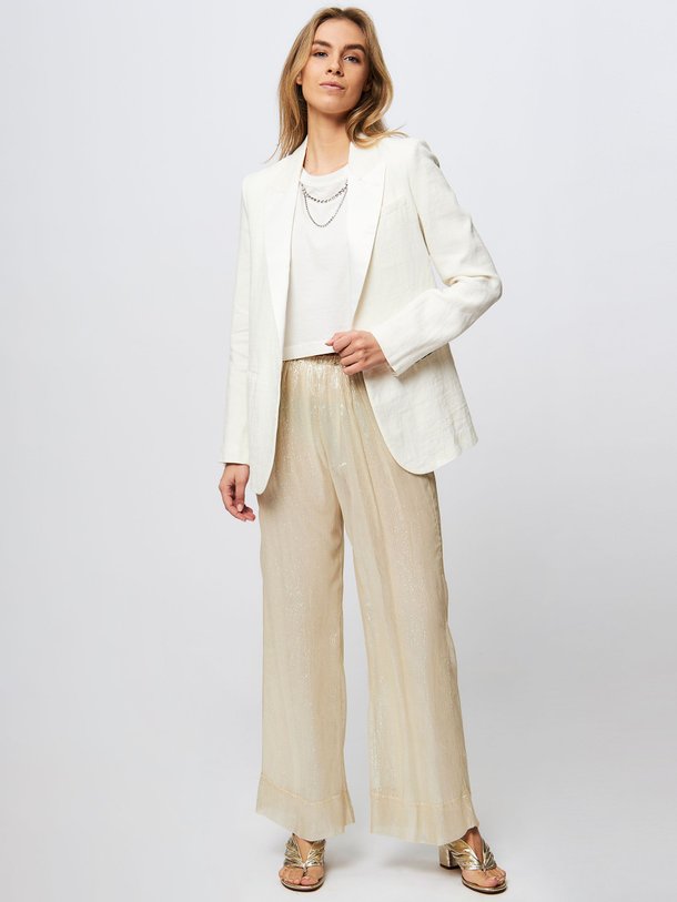 Ontdek de Linnen blazer van forte_forte in de kleur ecru bij Orangebag. Op werkdagen voor 21:45 besteld, morgen in huis.