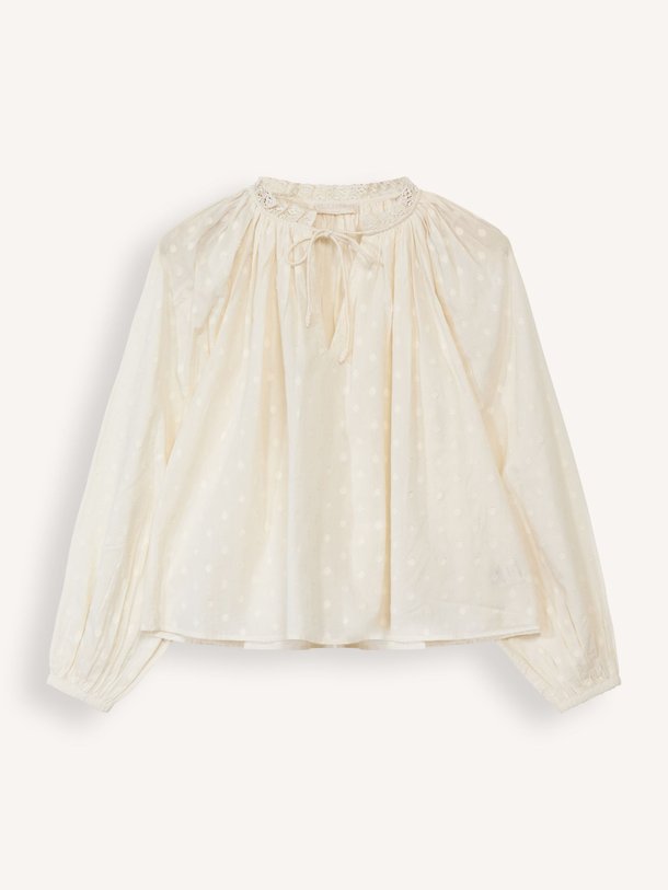 Ontdek de Ada katoenen blouse van Ulla Johnson in de kleur off-white bij Orangebag. Op werkdagen voor 21:45 besteld, morgen in huis.