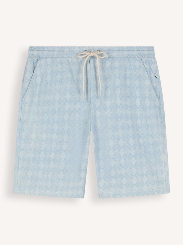 Ontdek de Lazorn denim short with dessin van Law of the Sea in de kleur Lichtblauw bij Orangebag. Op werkdagen voor 21:45 besteld, morgen in huis.