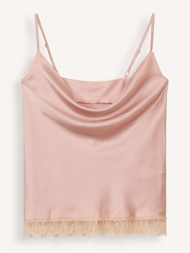 Ontdek de Luna zijdemix top met kant van Noblesse Oblige in de kleur poeder bij Orangebag. Op werkdagen voor 21:45 besteld, morgen in huis.