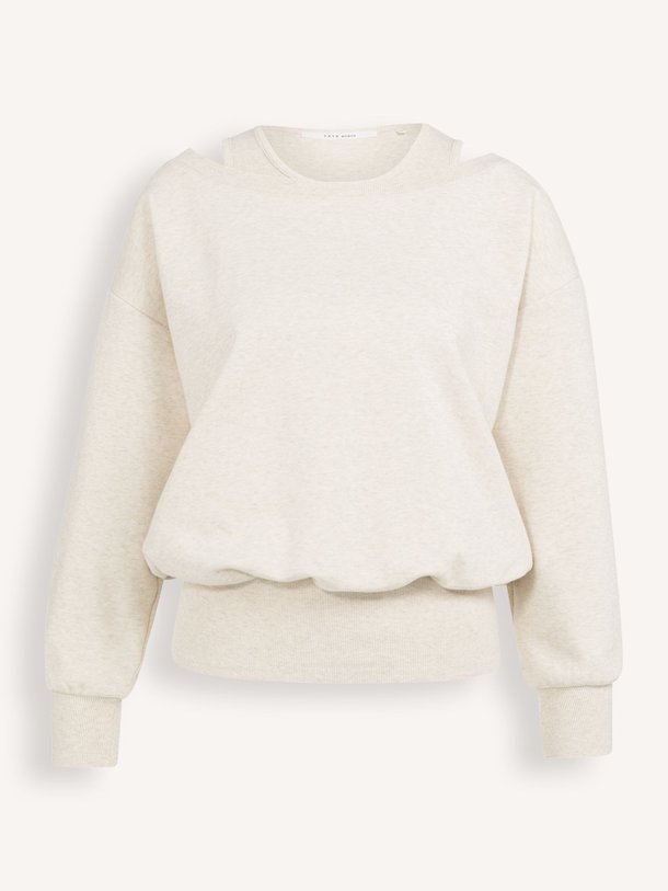 Ontdek de Katoenmix sweater van Yaya in de kleur Beige bij Orangebag. Op werkdagen voor 21:45 besteld, morgen in huis.