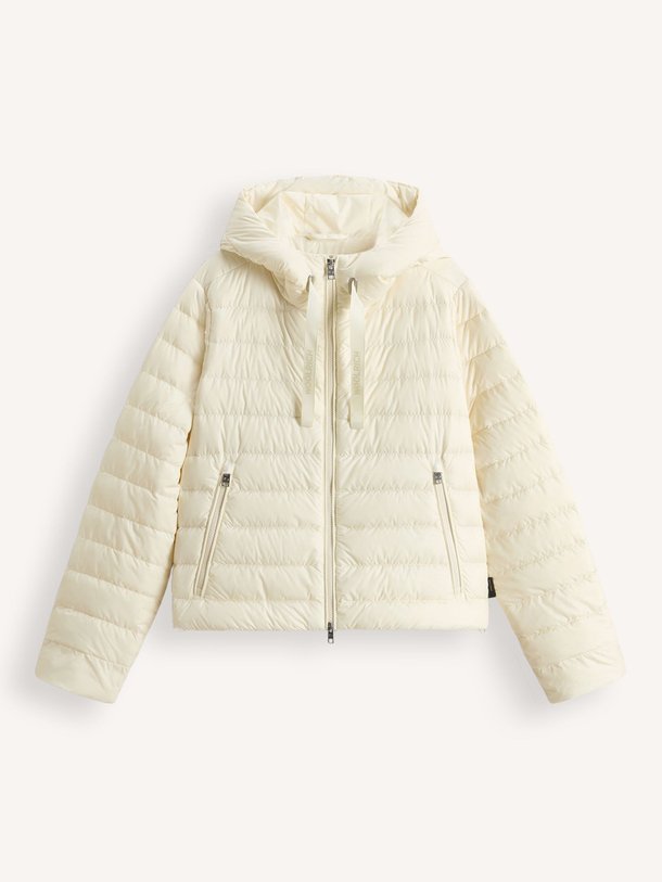 Ontdek de Geweven gewatteerd jack van Woolrich in de kleur off-white bij Orangebag. Op werkdagen voor 21:45 besteld, morgen in huis.