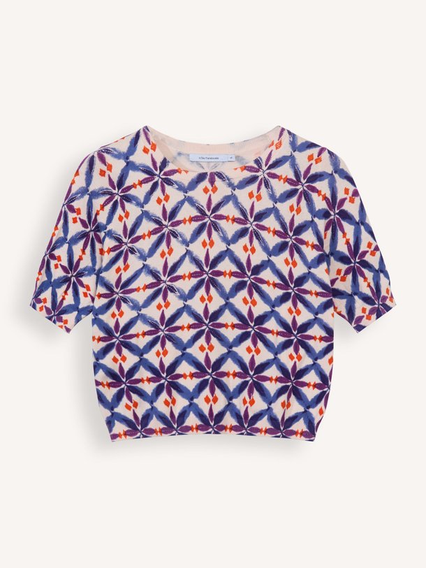 Ontdek de Darius katoenen top met print van La Fee Maraboutee in de kleur paars bij Orangebag. Op werkdagen voor 21:45 besteld, morgen in huis.
