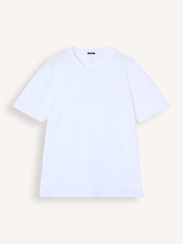 Ontdek de Scissor katoenmix T-shirt van Denham in de kleur Wit bij Orangebag. Op werkdagen voor 21:45 besteld, morgen in huis.