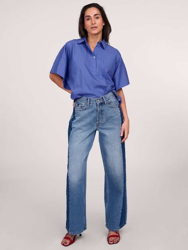 Ontdek de Cairn katoenen top van Bellerose in de kleur blauw bij Orangebag. Op werkdagen voor 21:45 besteld, morgen in huis.